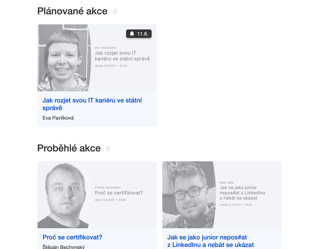 Seznam přednášek