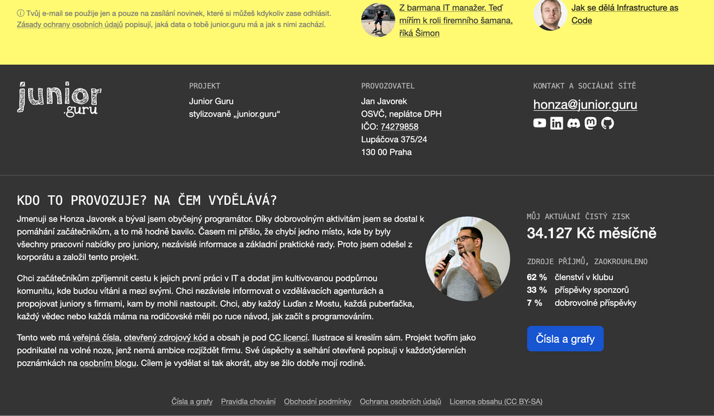 Patička před změnami